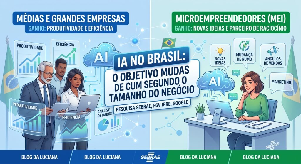 A IA ajuda menos com produtividade e mais com ideia nova — pelo menos para quem é MEI