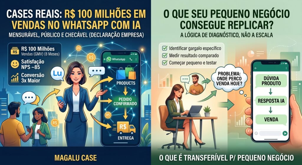 Lu do Magalu já vendeu R$ 100 milhões pelo WhatsApp. O que dá para aprender com isso sem ter o orçamento do Magalu