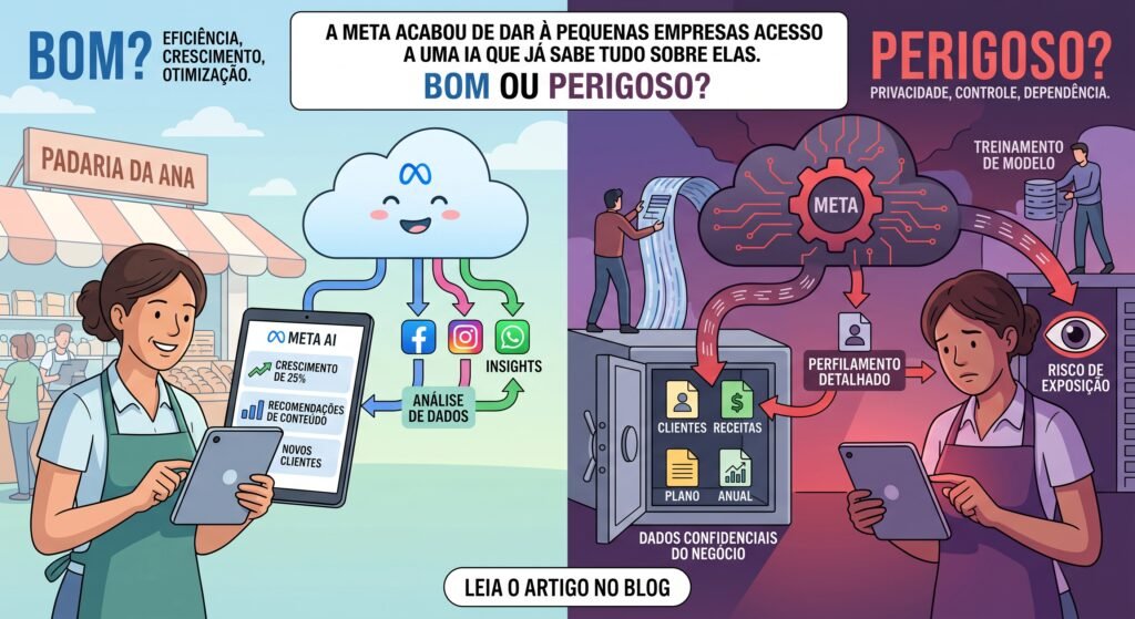 A Meta acabou de dar às pequenas empresas acesso a uma IA que já sabe tudo sobre elas. Isso é bom ou perigoso?